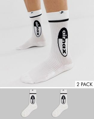 nike air max socks white