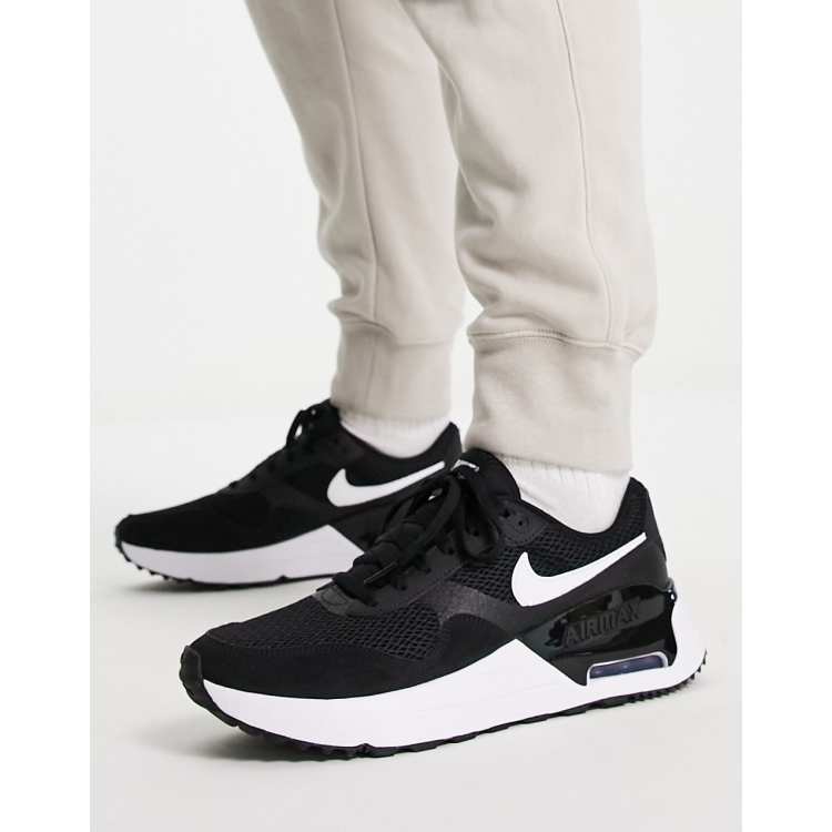 klient Talje Universitet Nike Air Max System sneakers in triple black | ASOS