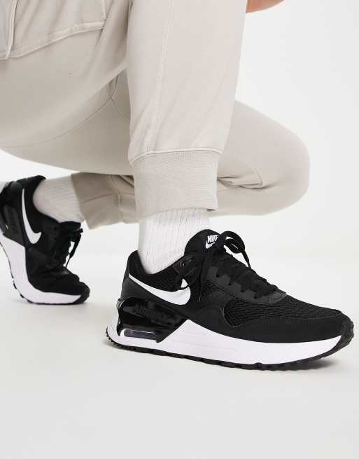 Nike Air Max System sneakers in triple black ASOS