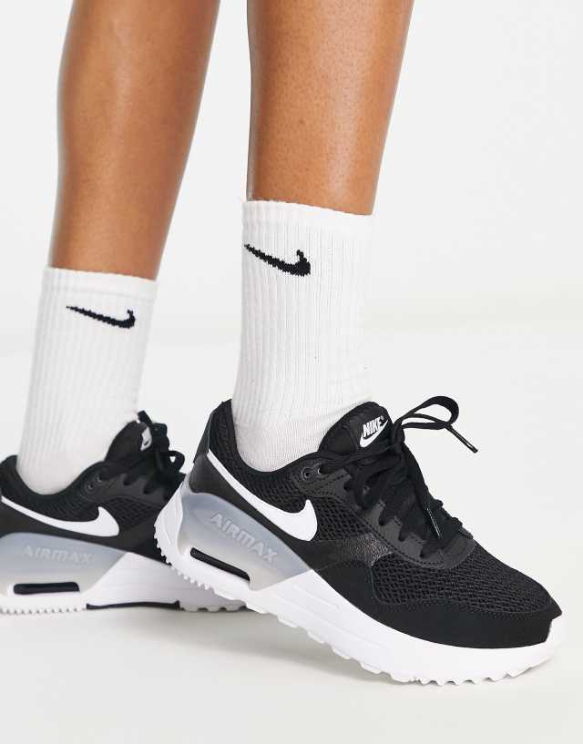 Nike Air Max SYSTM sneakers in black and white - BLACK