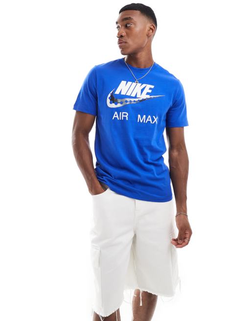 Nike Air max t shirt in royal blue ASOS