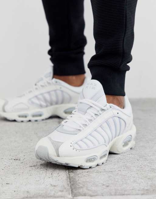 Nike Air Max Tailwind Iv Sneakers In Triple White Asos