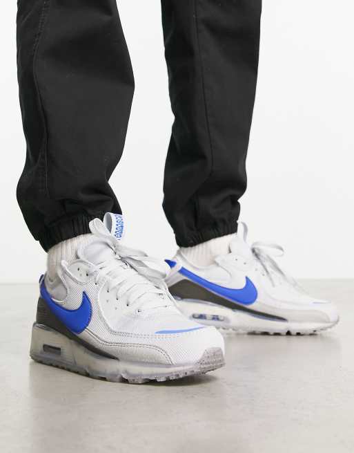 Nike air max outlet bianche e azzurre