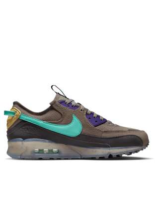 nike air max 90 terrascape trainers in stone and brown