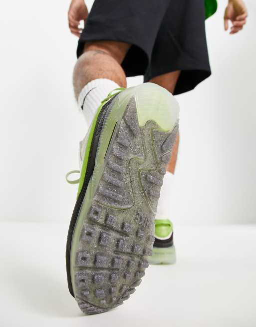 Air max 90 on sale lime green and grey