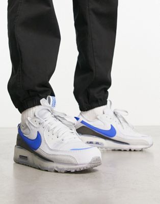 Nike Air Max Terrascape 90 trainers in white and blue - ASOS Price Checker