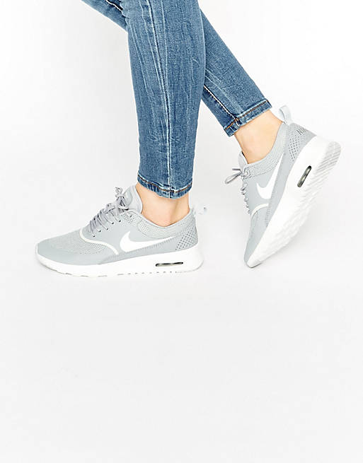 Nike Air Max Thea Trainers In Grey And White | ASOS