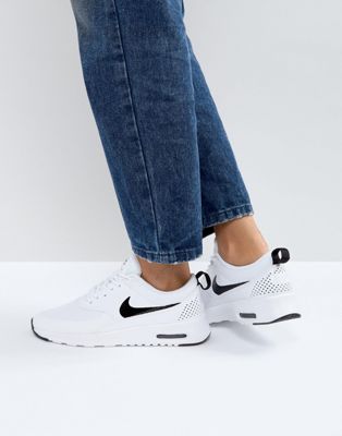 Nike Air Max Thea Trainers In White And 