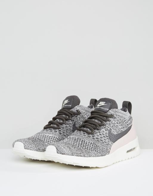 Nike Air Max Thea Ultra Flyknit Trainers In Grey ASOS