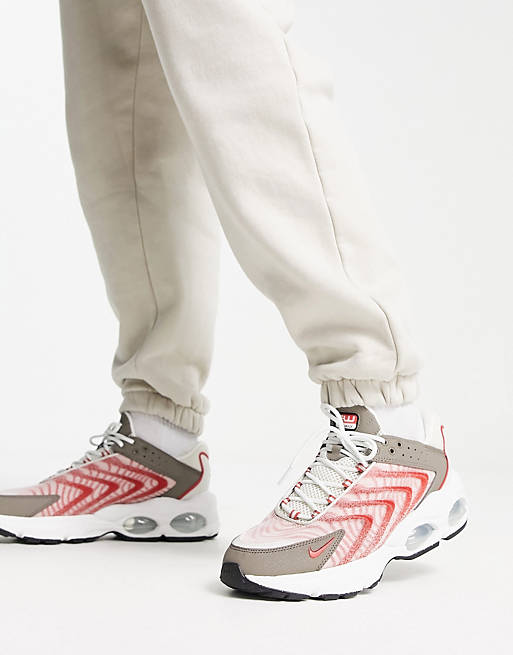 Nike Air Max TW Next Nature trainers in bone, red and clay | ASOS