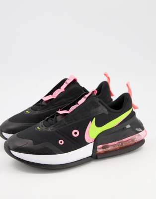 Nike Air Max Up Sneakers In Black, Cyber And Sunset Pulse In Black
