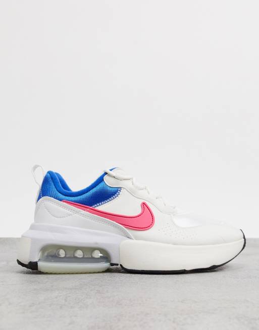 white blue and pink nikes