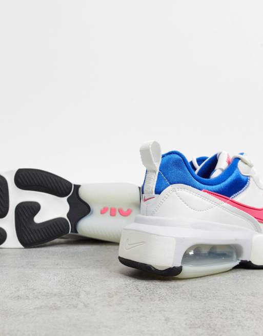 Nike air max white best sale blue pink