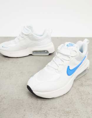 nike white and blue trainers