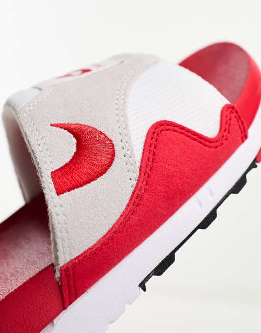 Claquette nike rouge et blanche hot sale