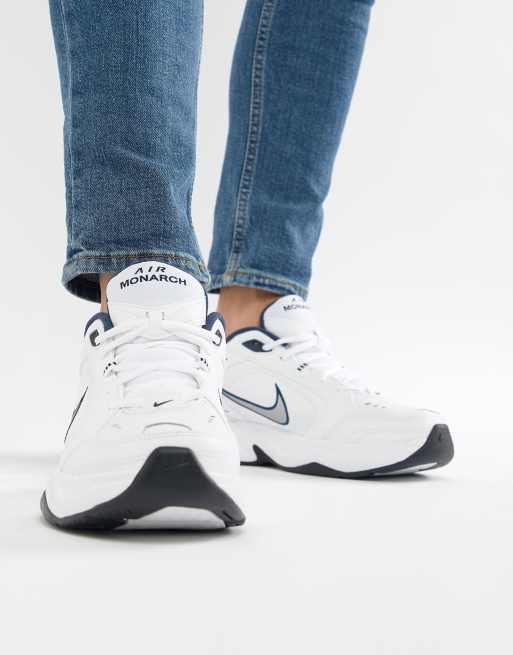 Nike Air Monarch Baskets Blanc 415445 102