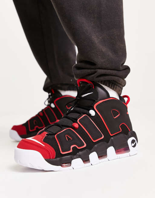 Nike Air – More Uptempo '96 – Czarno-czerwone buty sportowe, 2 z 4