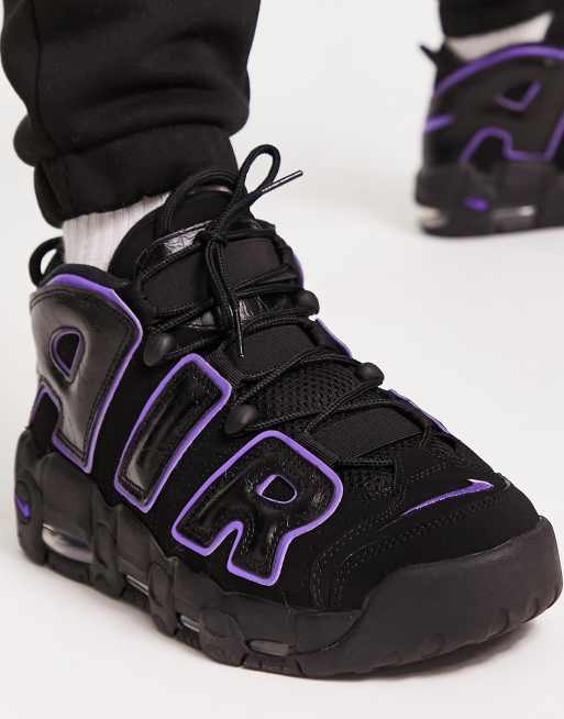 como eso La oficina Nublado Nike Air More Uptempo 96 EMB sneakers in black | ASOS