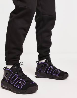 Nike Nike Air More Uptempo 96 EMB trainers in black