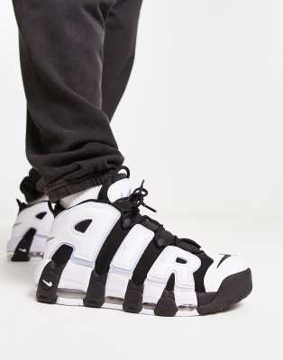 Nike uptempo bianche e argento sale