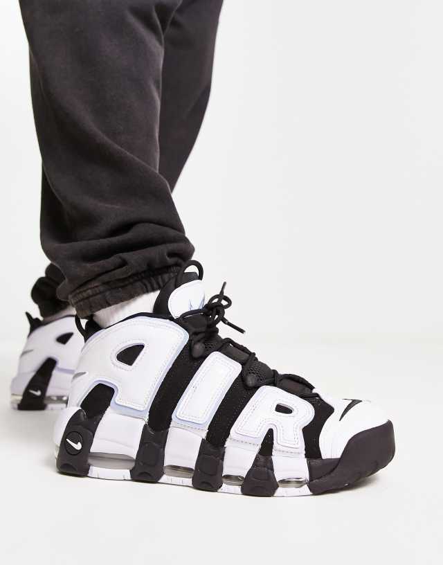 Nike Air More Uptempo '96 sneakers in black and white - BLACK