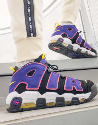 Nike Air More Uptempo '96 sneakers in black BLACK ASOS