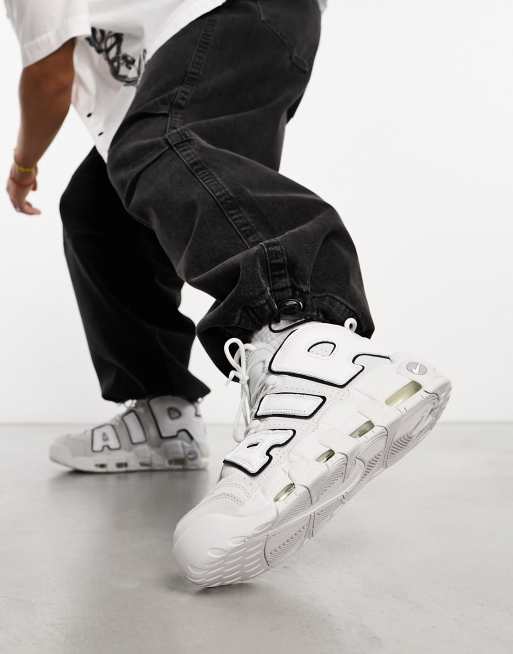 Custom Made Nike Air More Uptempo '96 White/Black Men Sneakers