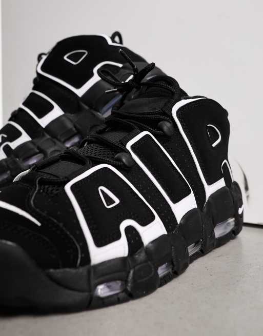 Nike Air More Uptempo 96 trainers in black and white ASOS