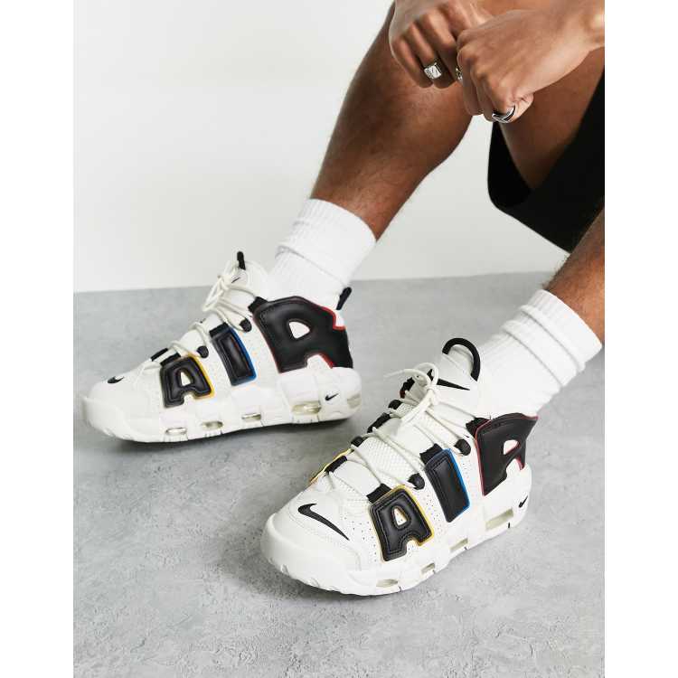 Nike Air More Uptempo 96 trainers in white black ASOS