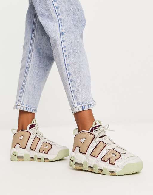 Nike air cheap uptempo femme verte