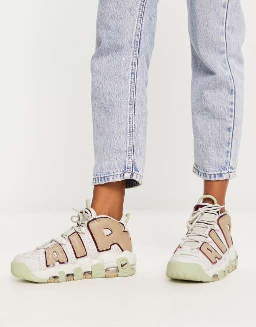 Nike uptempo hotsell femme blanche