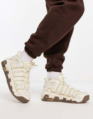 Nike air uptempo store femme beige