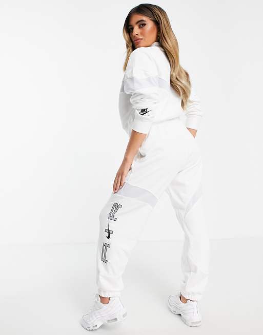 Nike air sale tracksuit white