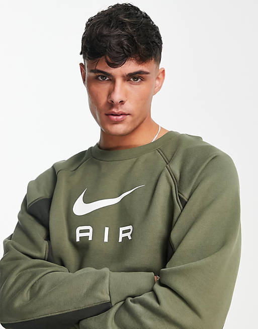 Nike - Air - Olivengrøn sweatshirt i | ASOS