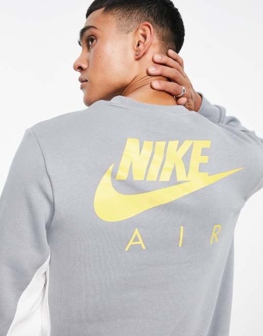 Nike hybrid crew online sweatshirt grey