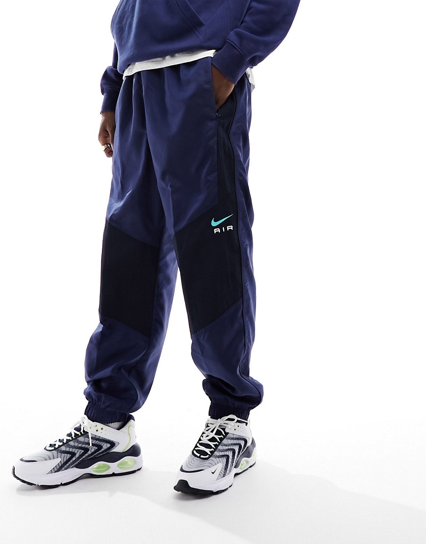 Nike Air panelled joggers in navy