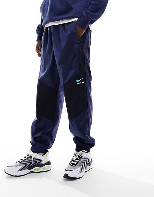 Nike Air panelled joggers in navy | ASOS