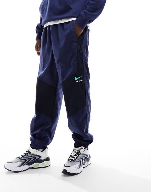 Nike Air panelled joggers in navy ASOS