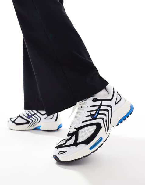 Nike Air Pegasus 2005 trainers in white, black and blue - view 1