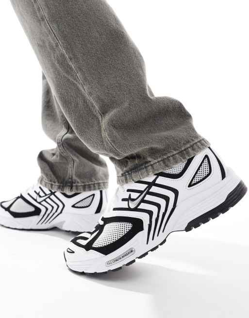 Nike – Air – Pegasus 2005 – Vita, svarta och silvermetalliska träningsskor , 4 av 5