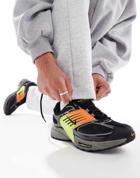 Nike Air Pegasus Wave sneakers in black and orange - view 1