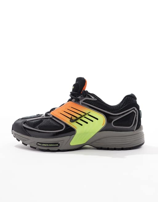 Nike Air Pegasus Wave sneakers in black and orange