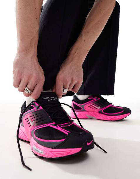 Nike Air Pegasus Wave sneakers in black and pink - view 1