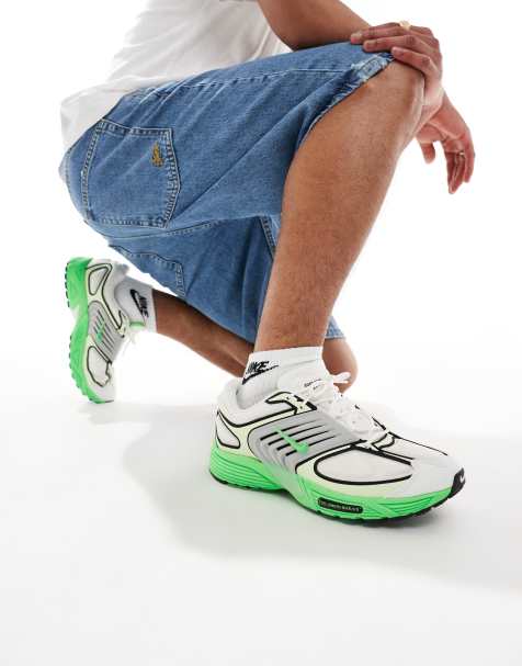 Nike Air Pegasus Wave sneakers in white and green - view 1