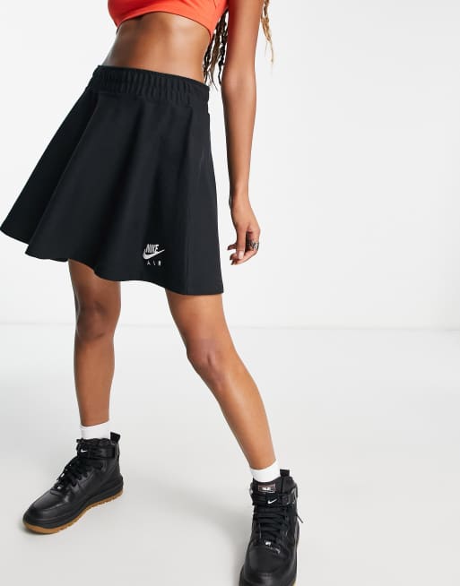 Nike Air pique skirt in black