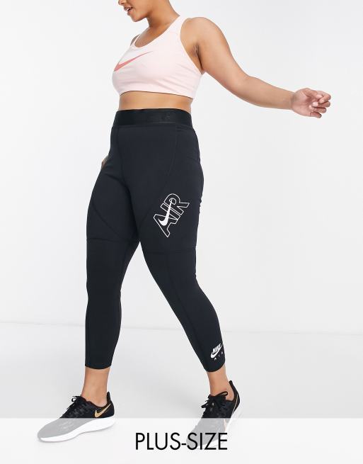 Nike Plus Air high rise leggings in black