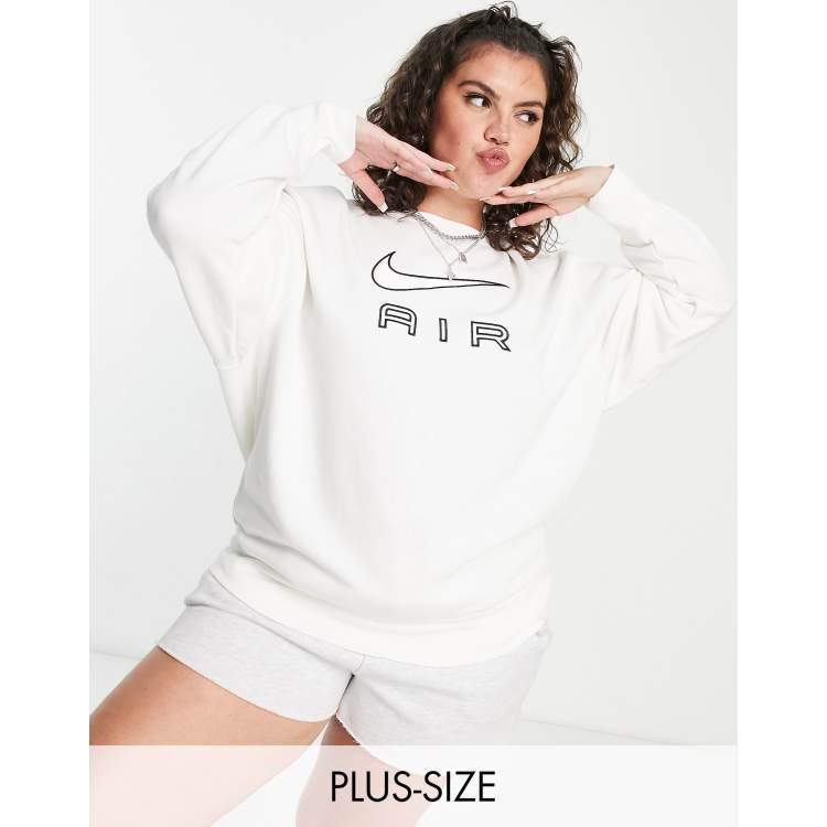 White nike store air sweatshirt