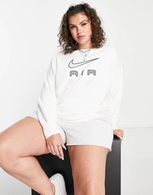 Nike air 2025 white sweatshirt