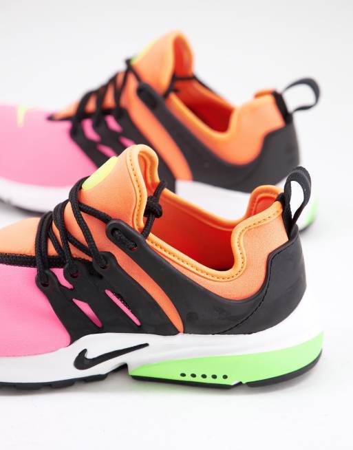 Nike Air Presto sneakers in sunset pulse/atomic orange