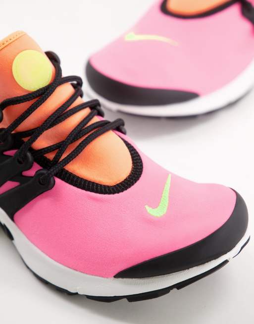 Nike Air Presto sneakers in sunset pulse/atomic orange